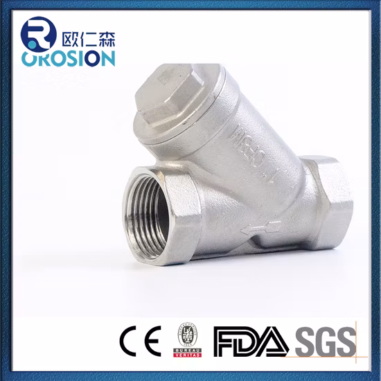 Y-Type Stainless Female Strainer SS304 SS316
