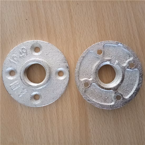 Galvanized Pipe NPT Threaded Floor Flange for Open Shelving